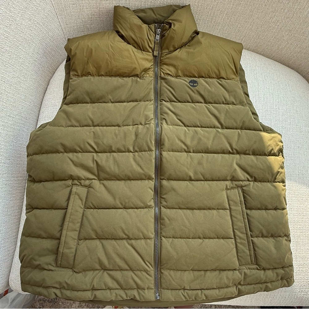 Timberland Men's Khaki Puffer Vest